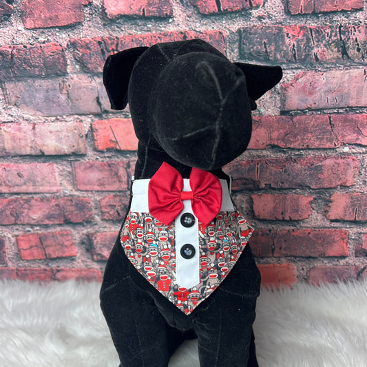 SOCK MONKEY BIB 4 PACK