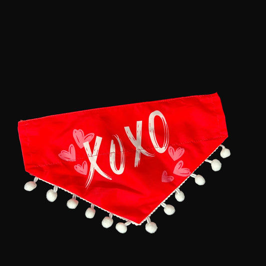 OTC REVERSABLE VALENTINES BANDANA-4 PK