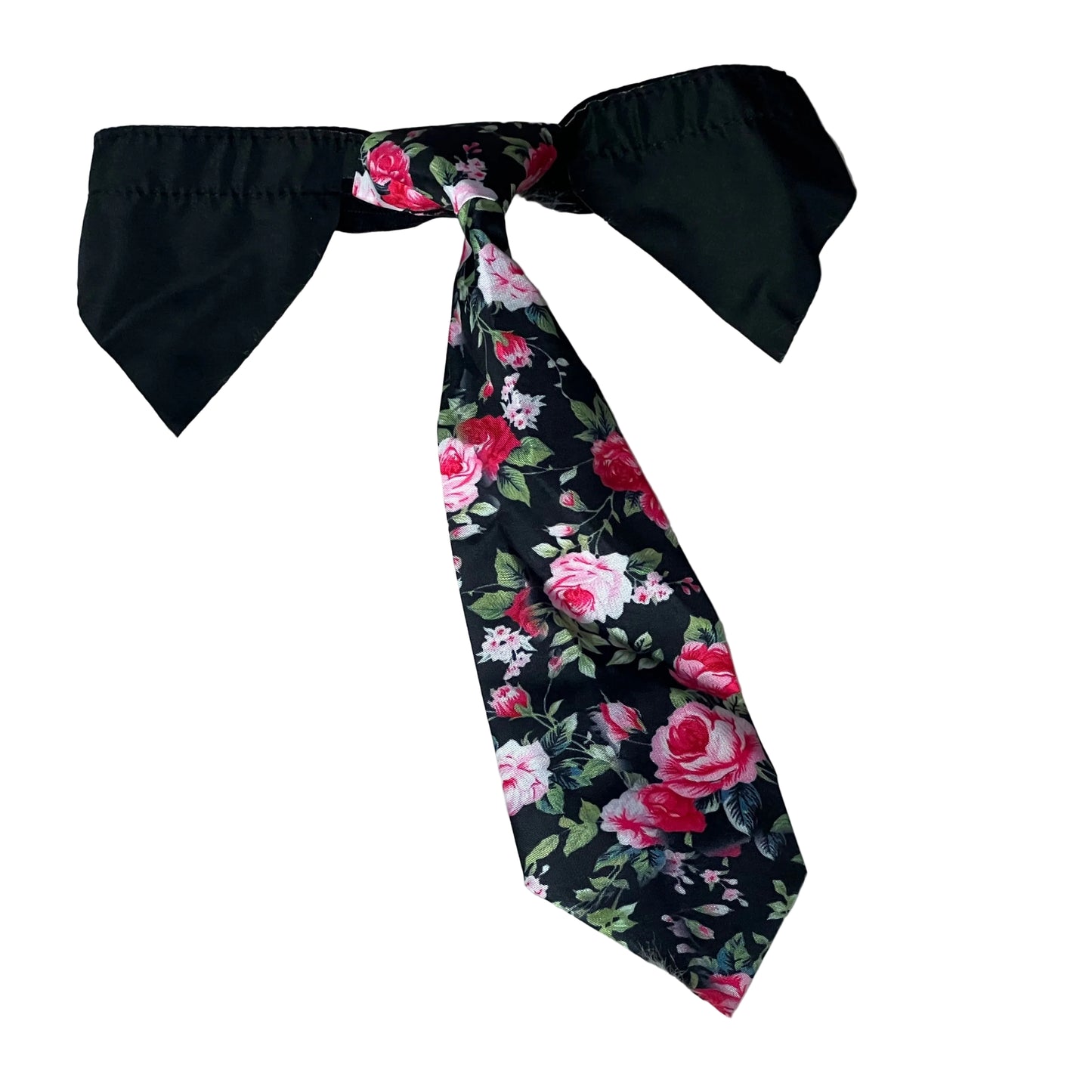 NEW BLACK ROSE SHIRT AND TIE LARGE