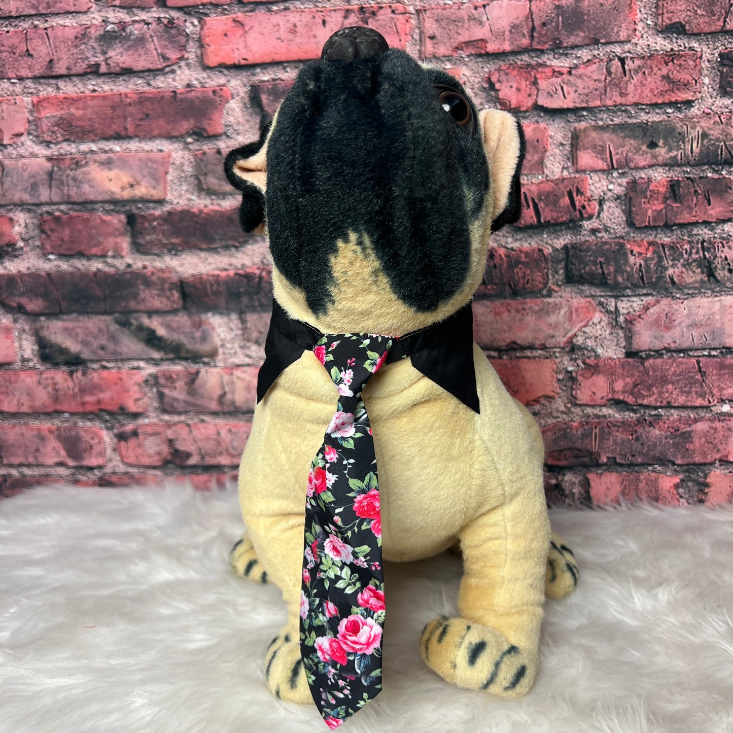 NEW BLACK ROSE SHIRT AND TIE LARGE