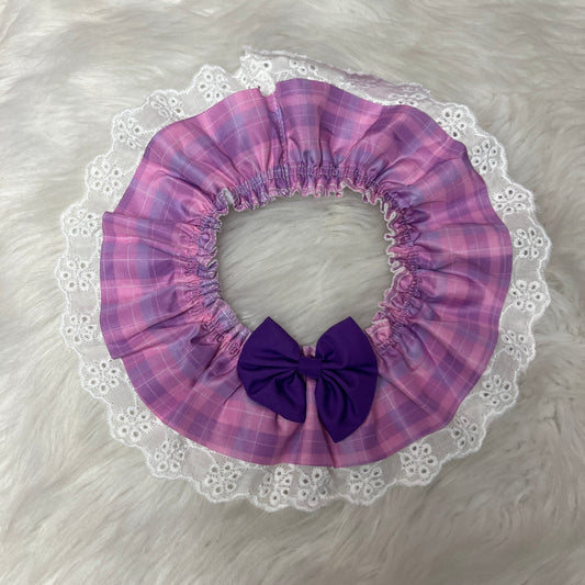 NEW PURPLE PLAID RUFFLE
