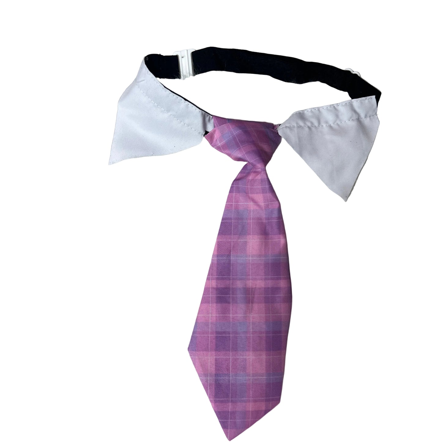 NEW PURPLE PLAID TIE LARGE