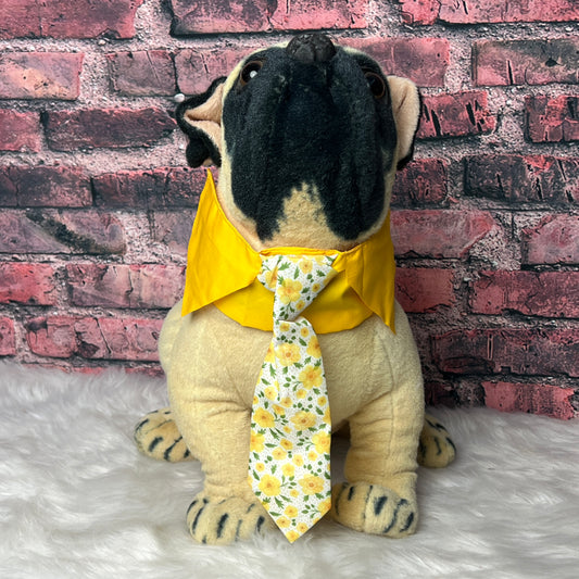 NEW YELLOW FLOWER OTC TIE LG-4-PACK