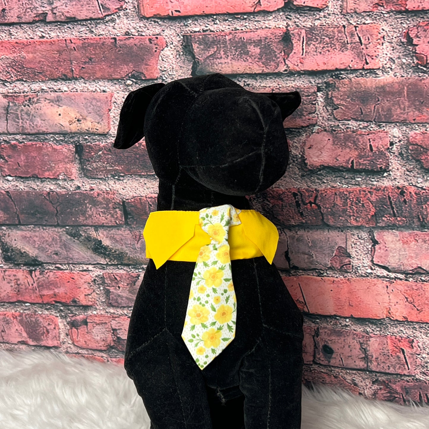 NEW YELLOW FLOWER OTC TIE SM-4-PACK