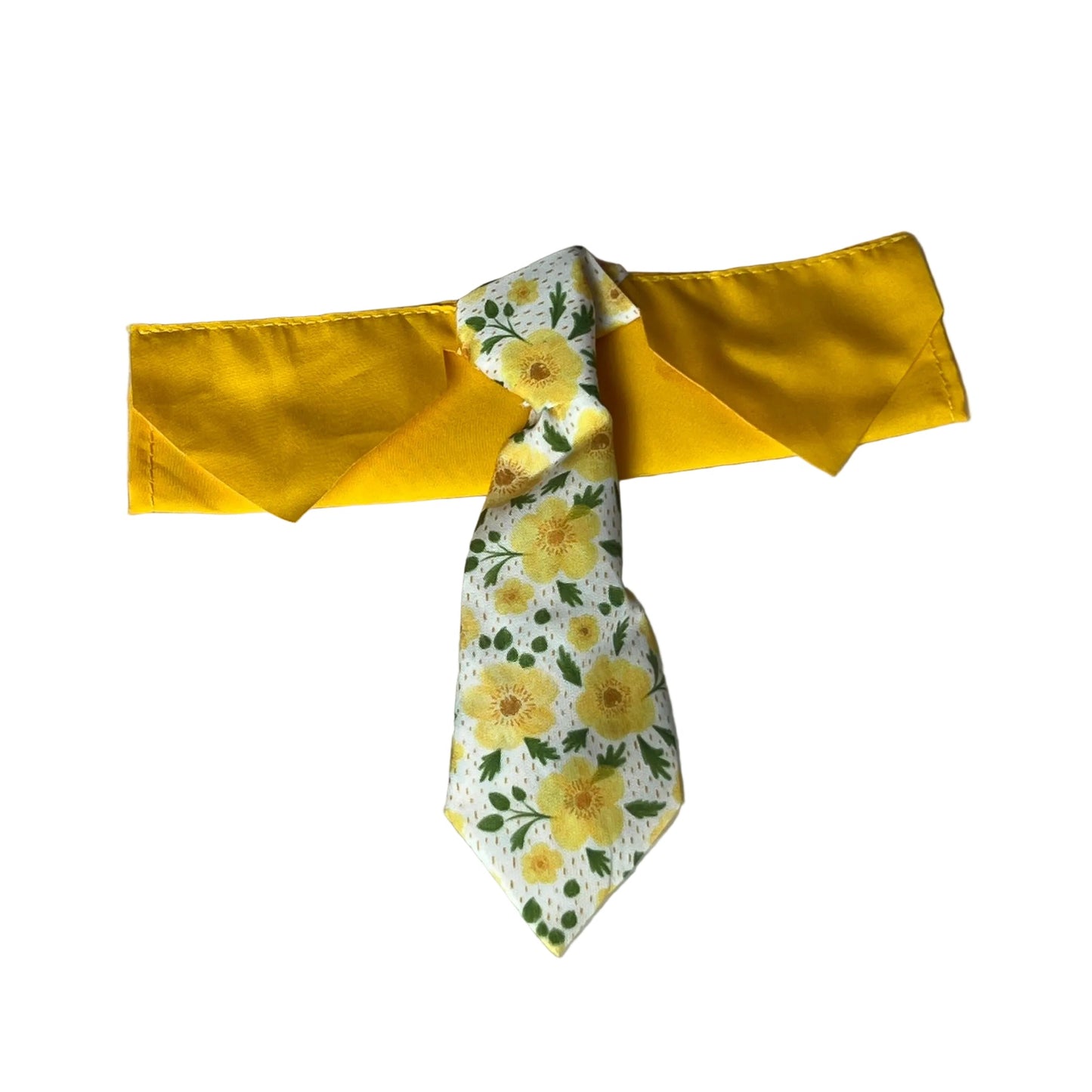 NEW YELLOW FLOWER OTC TIE SM-4-PACK