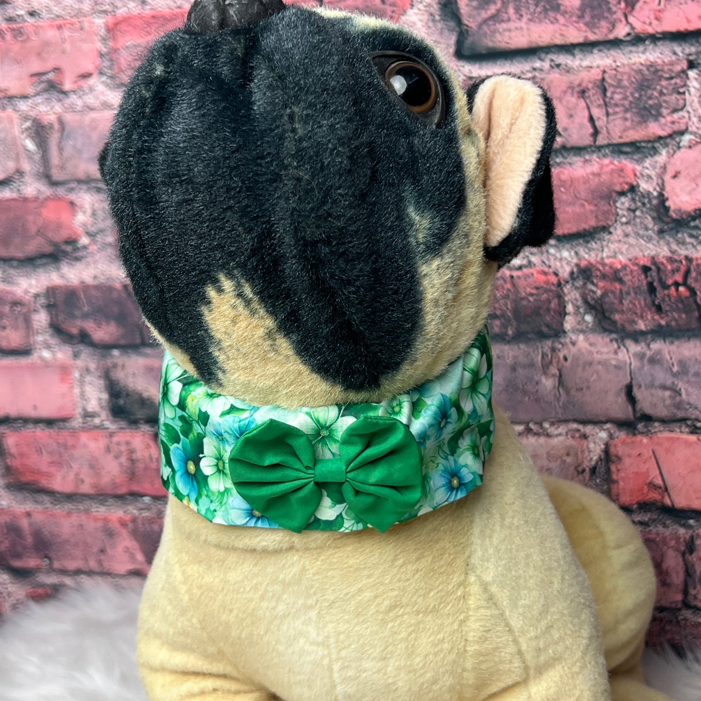 BLUE AND GREEN FLORAL COLLAR COVER SMALL 4 PACK
