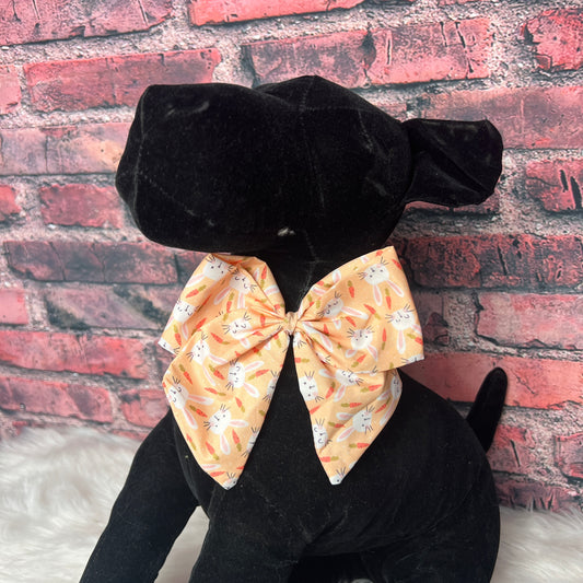 NEW ORANGE BUNNY OTC BOWTIE WITH TAILS 4 PACK