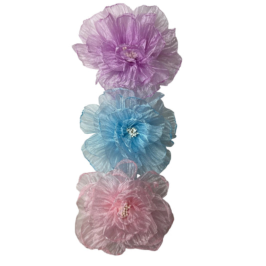 FLOWER COLLAR BOWS -9 PACK