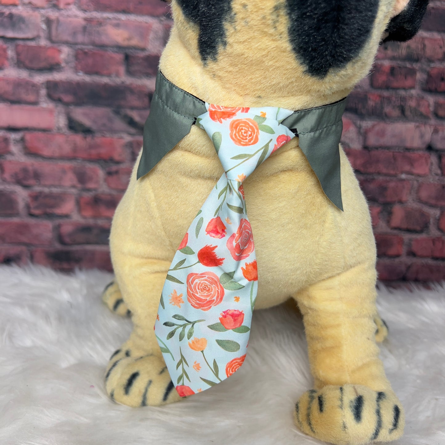 Coral Rose Shirt Collar Tie - M/L - 4 pk