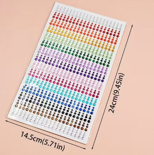 RHINESTONE SHEET-90PC